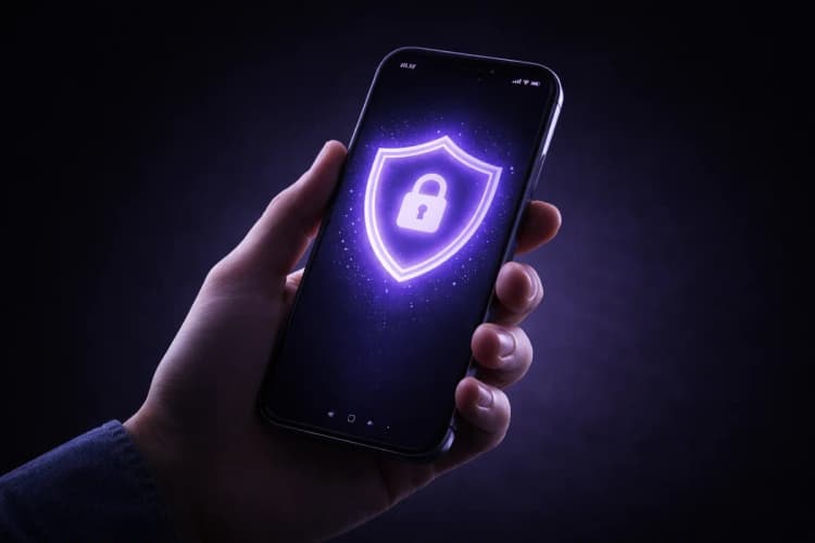 Säker mobiltelefon med digitalt skydd
